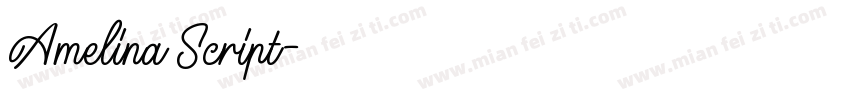 Amelina Script字体转换